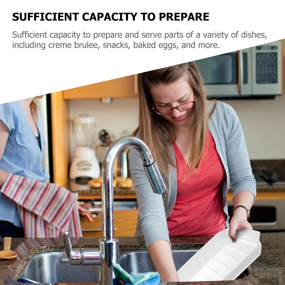 

Ceramic Baking Tray Mold With Deep Groove Non-Stick Microwave Bacon Cooker For Oven Kitchen Bakeware Serving Dish