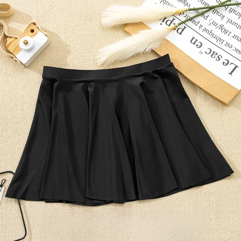 

High Waist Bikini Bottom Swimwear Separate Half Skirt Design Women's Sportswear Nylon Spandex Material Cover-Up Swimsuit