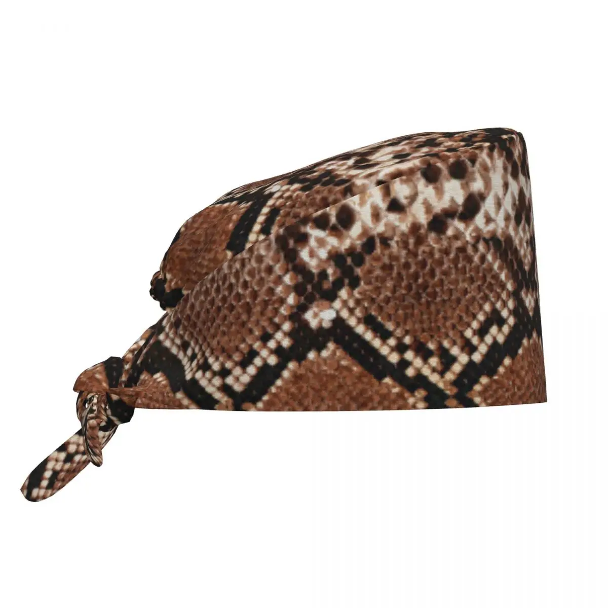 Nuovi cappelli chirurgici modello pelle di serpente cappello regolabile salone di bellezza berretto da lavoro laboratorio negozio di animali berretto infermieristico