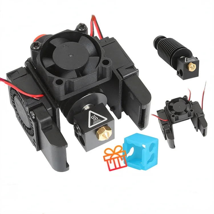 3D Printer Accessories New E3V6 nozzle kit extrusion head hot end far and near distance cooling fan 12V24V