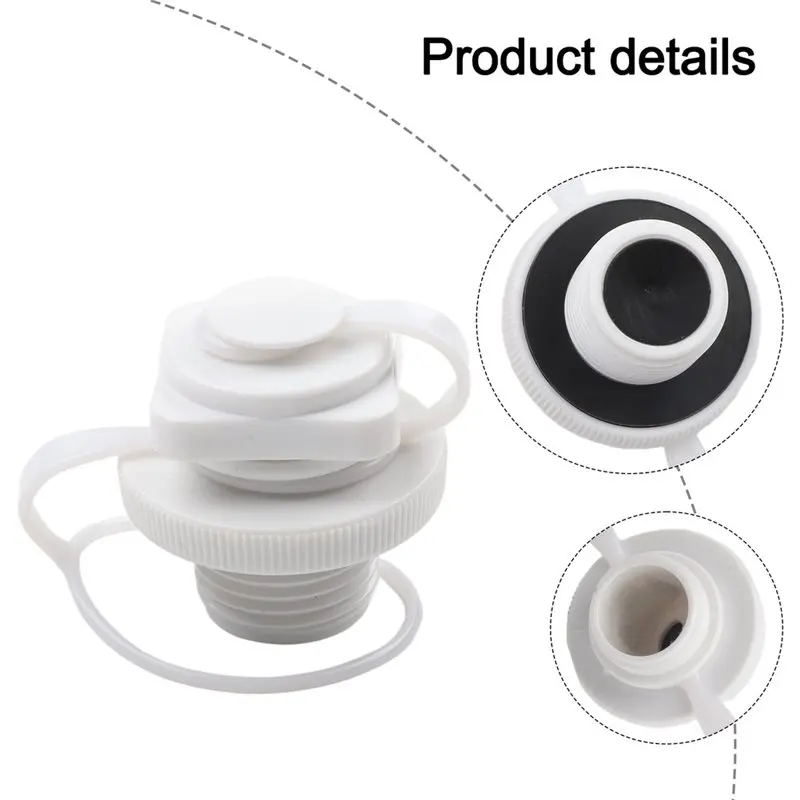 T22C One-Way Inflation Valve White Boston Air Valve For Airbed 22Mm BIGMOUTH Boats Canoes Pool Rafts Rubber Dinghys