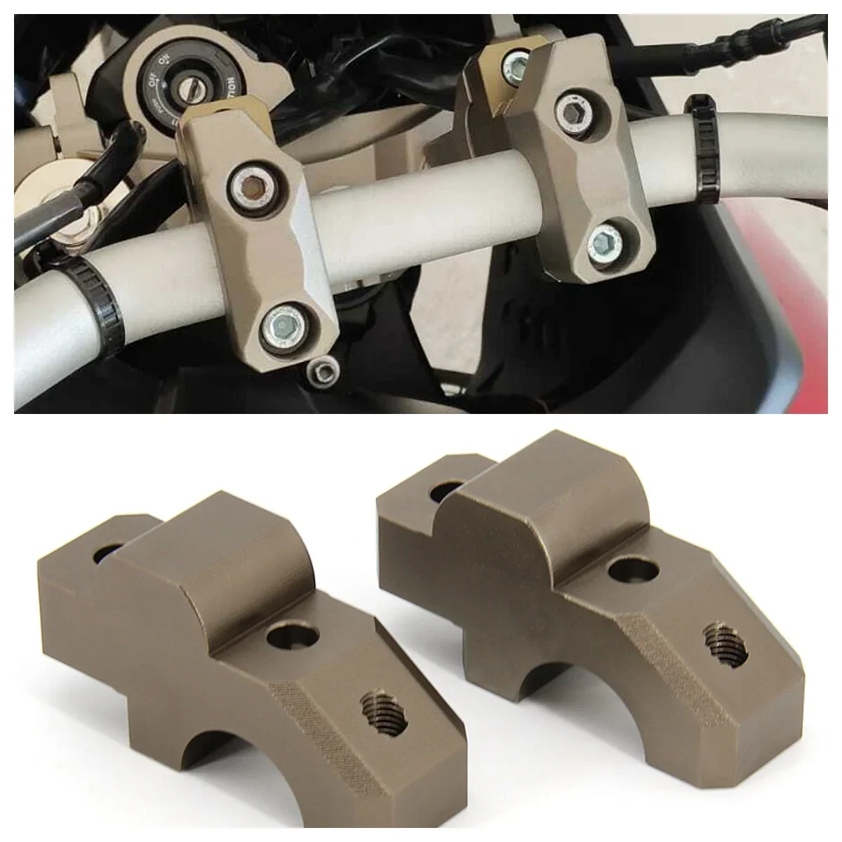 

For Yamaha TRACER 900 GT Tracer900 MT09 FZ09 Motorcycle Stainless Steel Handlebar Riser 30mm Heightening Clamp Handle Bar Risers