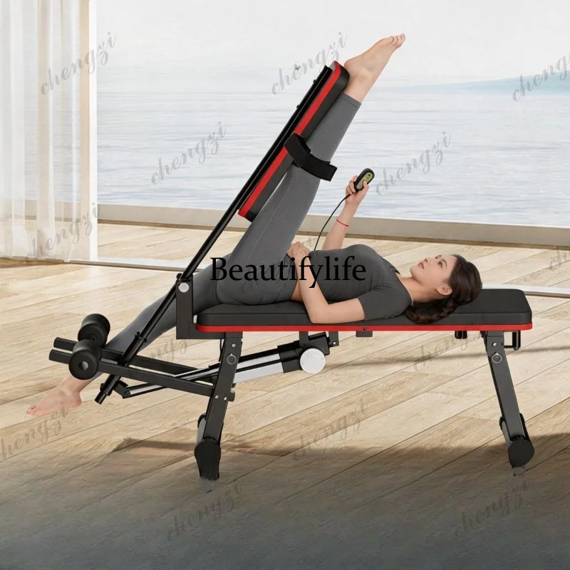 A85 Vertical Fork One-word Horse Trainer Electric Pulling Bed and Stool Automatic Soft Open Ligament Pulling Machine