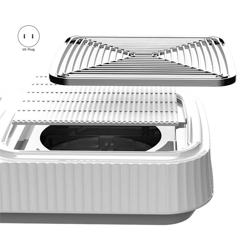 B47B-Turbine Brushless 80W Nail Dust Collector Vacuum Manicure Fingernail Cleaner With Filter, Nail Dust Remover