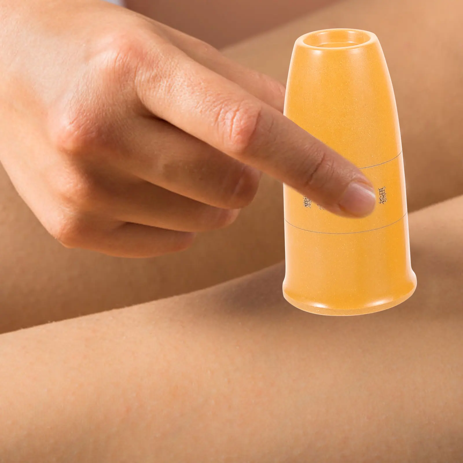 

1 set Beeswax Bamboo Cupping Set Small 1 Large 1 Stick Reusable Massage Tool Strong Suction No Cracking Professional Cupping Kit