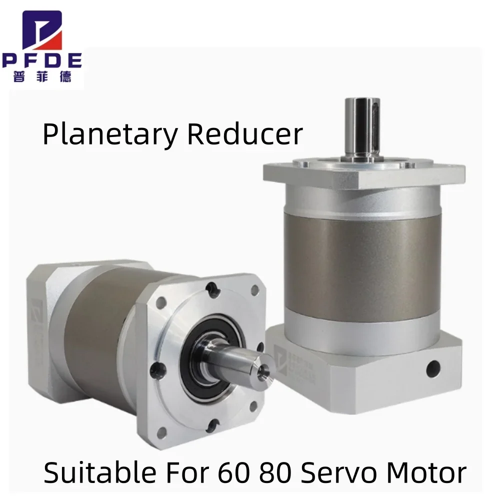 Planetary Reducer  Suitable For 60 80 90 Servo Motor 200w 400w 600w Gear Ratio 5/10 Max 104N.m   SPLF60  SPLF80
