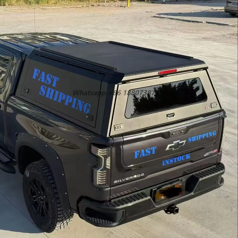 

Aluminum Pickup Hardtop Truck Bed Topper Cap Camper Hard Top Canopy for Silverado RAM Range F150 F250 Tacoma Camper Shell