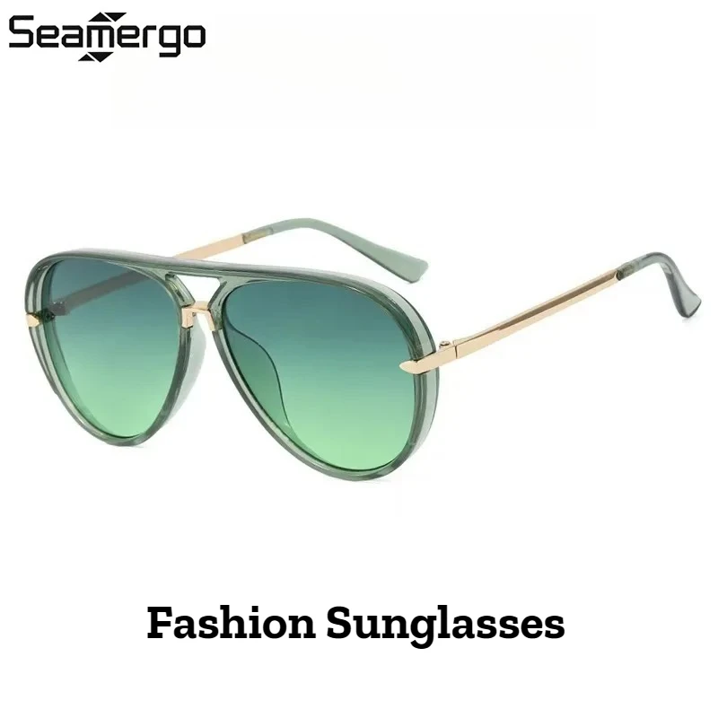 

Солнцезащитные очки SEAMERGO для мужчин и женщин, модные, с большой оправой, UV400, новый роскошный дизайн, для активного отдыха, вождения, вечеринок