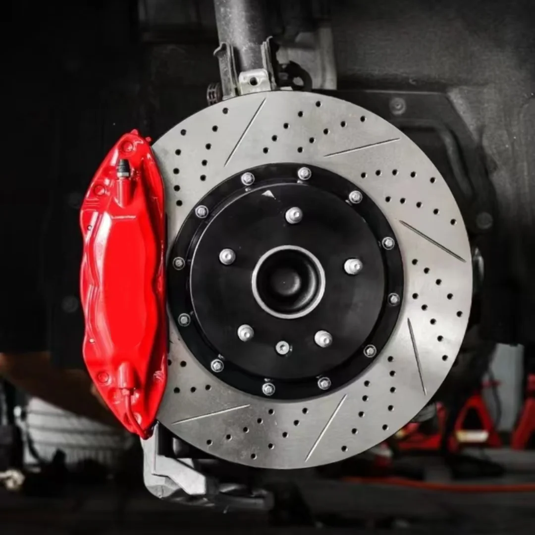 High Performance Racing Brake Kit Caliper Rotor Pads Brake Set for Wheels Above 17 Inches  GR