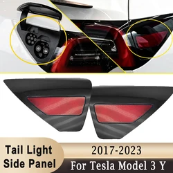 Fanale posteriore per porta posteriore pannello riflettore laterale coperchio porta di ricarica tappo esterno per Tesla Model 3 Y 2017-2023 110078199D 108485499J