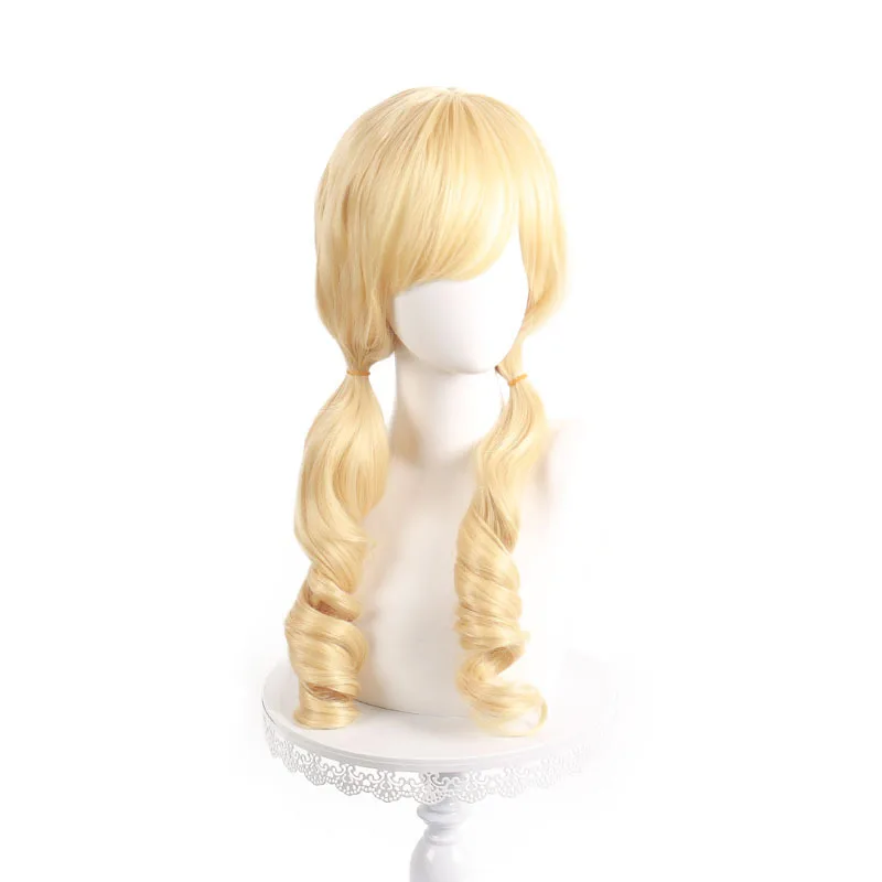 Tomoe Mami Cosplay Wigs Puella Magi Madoka Magica Combats Wig  Heat Resistant Silk Rose Inner Mesh Wig Halloween Party Wigs