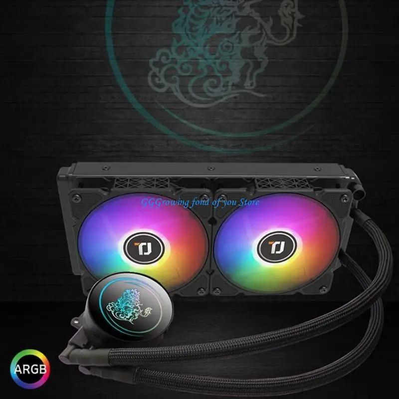 مبرد سائل لوحدة المعالجة المركزية H9EB ARGB CPU مبرد مياه لـ LGA 2066/2011 2011 115X AM4/AM3+/AM3/FM2+ مشعاع عالي الكفاءة #5