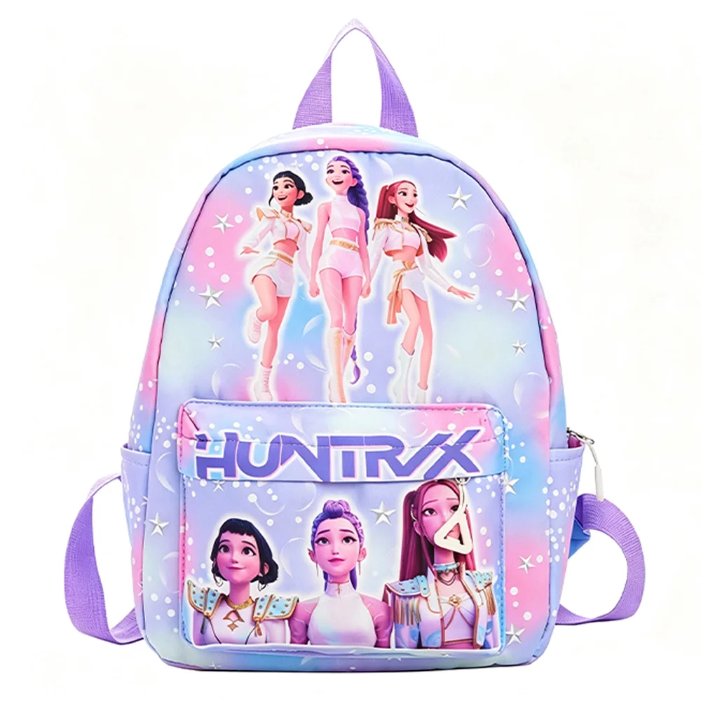 Rosaroter 10-Zoll Leichtgewicht-Rucksack Rumi Mira Zoey Saja Schultasche für Jungen und Mädchen Moch – Detail 11