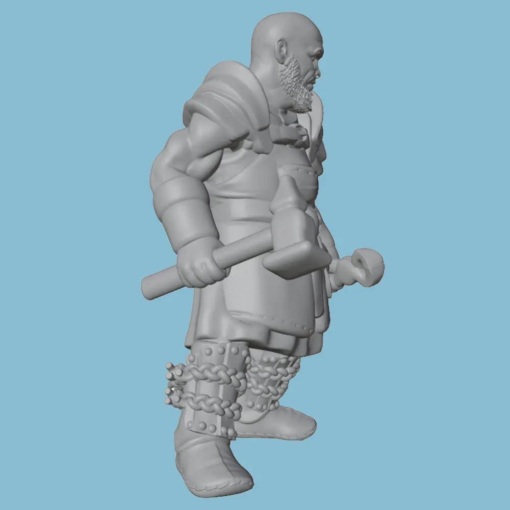 Kit figura resina forjaador sin pintar para escenas juegos y colección - imagen 5