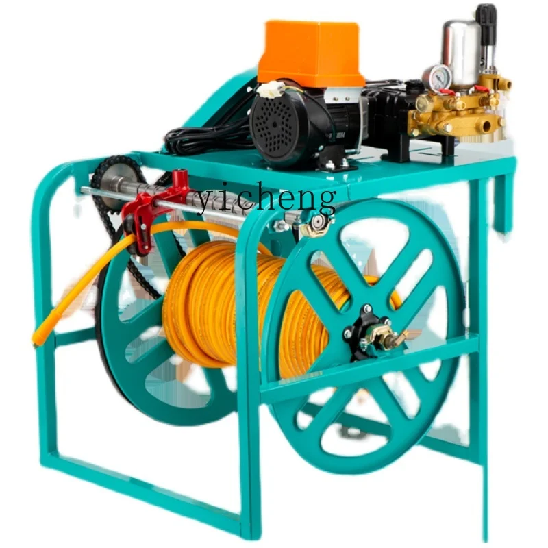 

High-Pressure Sprayer Household Electric Automatic Coil Row 48v60v Dual Motor Remote Control Machine Sprayer