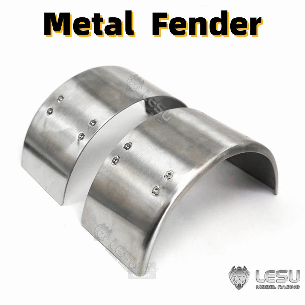 Metal Fender Stainless Steel Simulation Sand Board Container for 1/14 Tamiya RC Semi-Trailer Tipper Oil Tankers Dump Truck