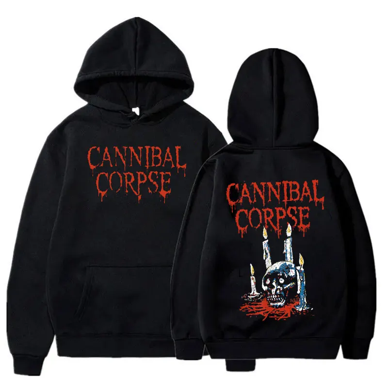 New CANNIBAL CORPSE Printed Hoodies Fashion Metal Rock Aesthetic Autumn Sweatshirt Gothic Top Harajuku Hip-hop Unisex Clothing