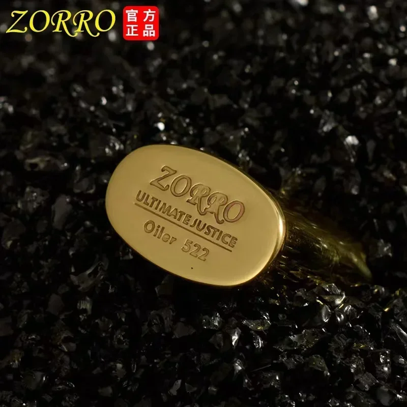 ZORRO-olla de aceite portátil para hombres, encendedor de latón, queroseno, llavero sellado de 11ml, almacenamiento de queroseno nostálgico, aparatos especiales para exteriores