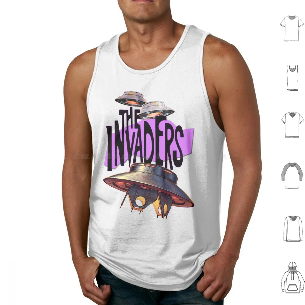 The Invaders-Beings From A Planet Tank Tops Vest Sleeveless Thebluebox115 Invaders Abduction Flying Saucers Ufo Unidentified