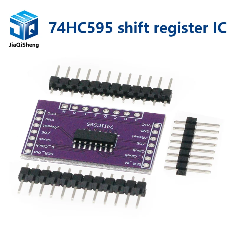 74HC595 shift register IC drain open output CMOS serial output low power consumption