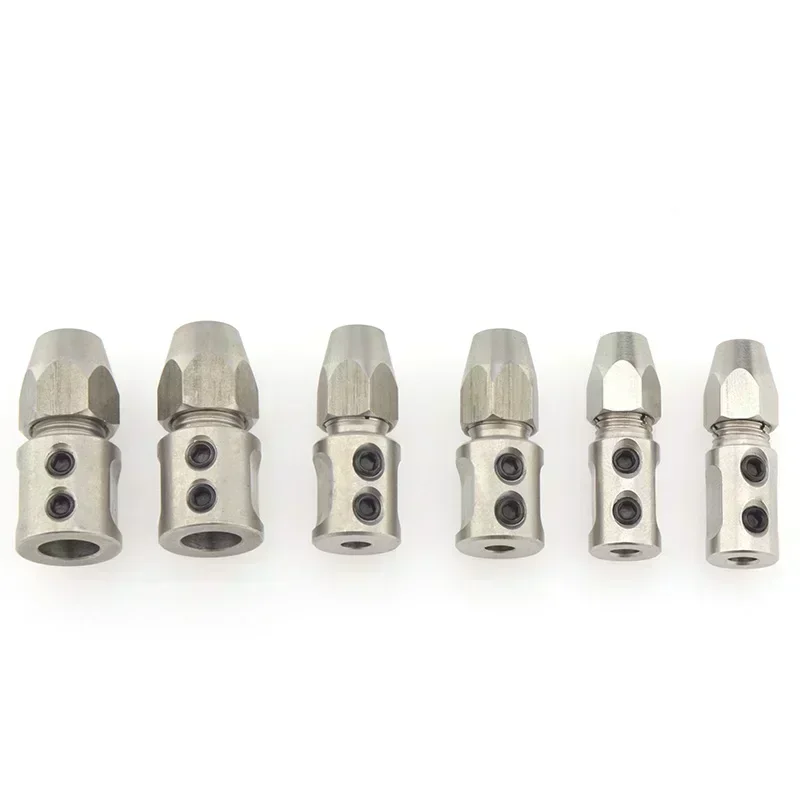 1 st Schip Flexibele Koppeling Rvs Links/Rechts Flex Collet Koppeling voor RC Boot Model Schepen Flex Kabel