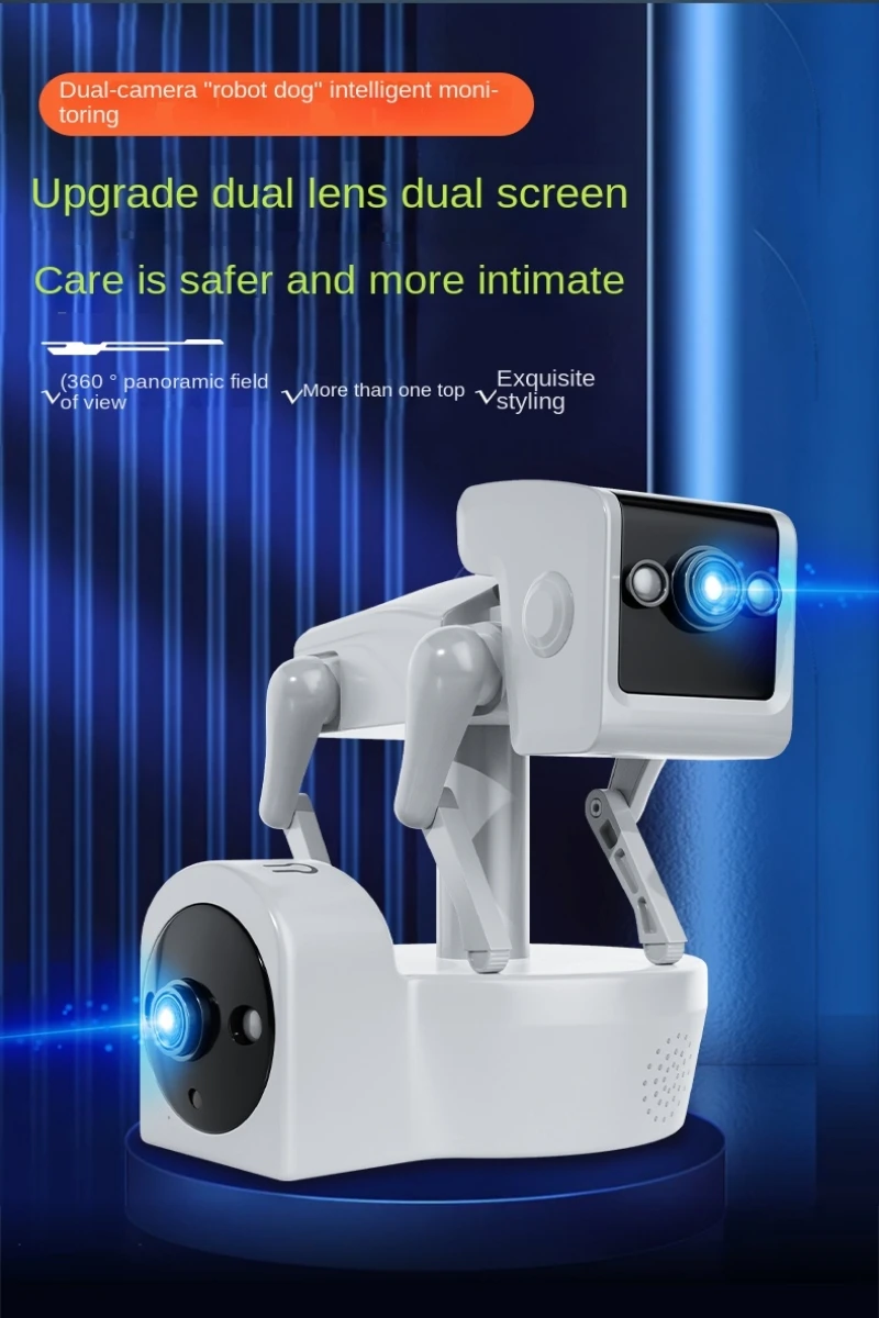 4MP Wifi Security Camera Indoor HD Baby Monitor Smart Home Surveillance Robot PTZ Camera Auto Tracking Night Vision Pet Monitor