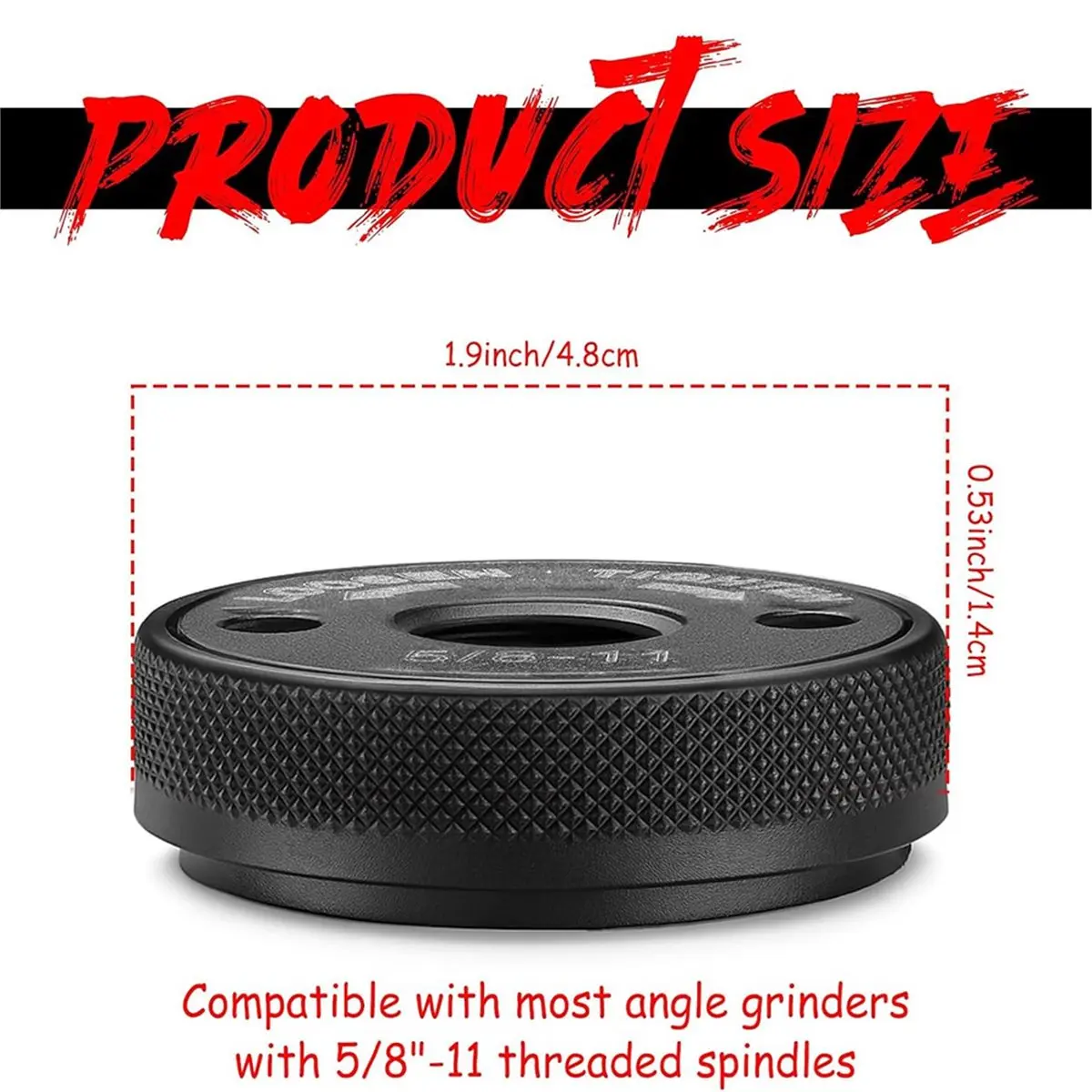 PROMOTION~ 4-Pack 5/8-11 Thread Angle Grinder Flange Nut, Tool-Free Quick Change, Compatible with Most Grinders