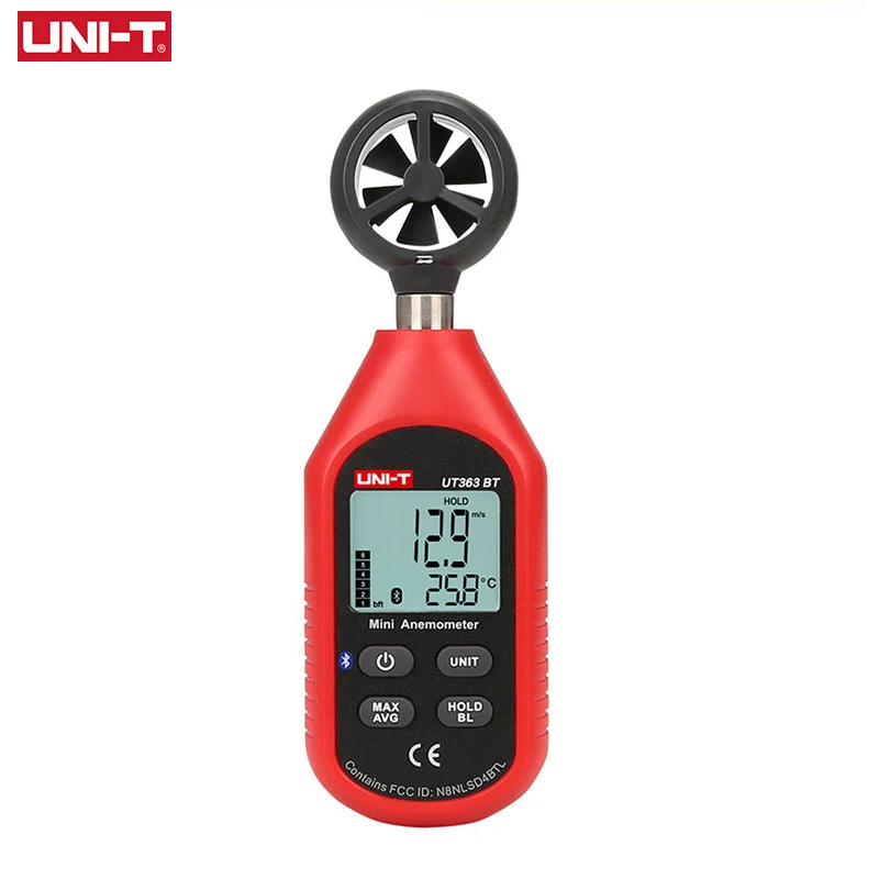 UNI-T UT363BT Mini cyfrowy Bluetooth anemometr ręczny cyfrowy wiatr Tester prędkości miernik wiatru uaktualniony z UT363 — zdjęcie 2