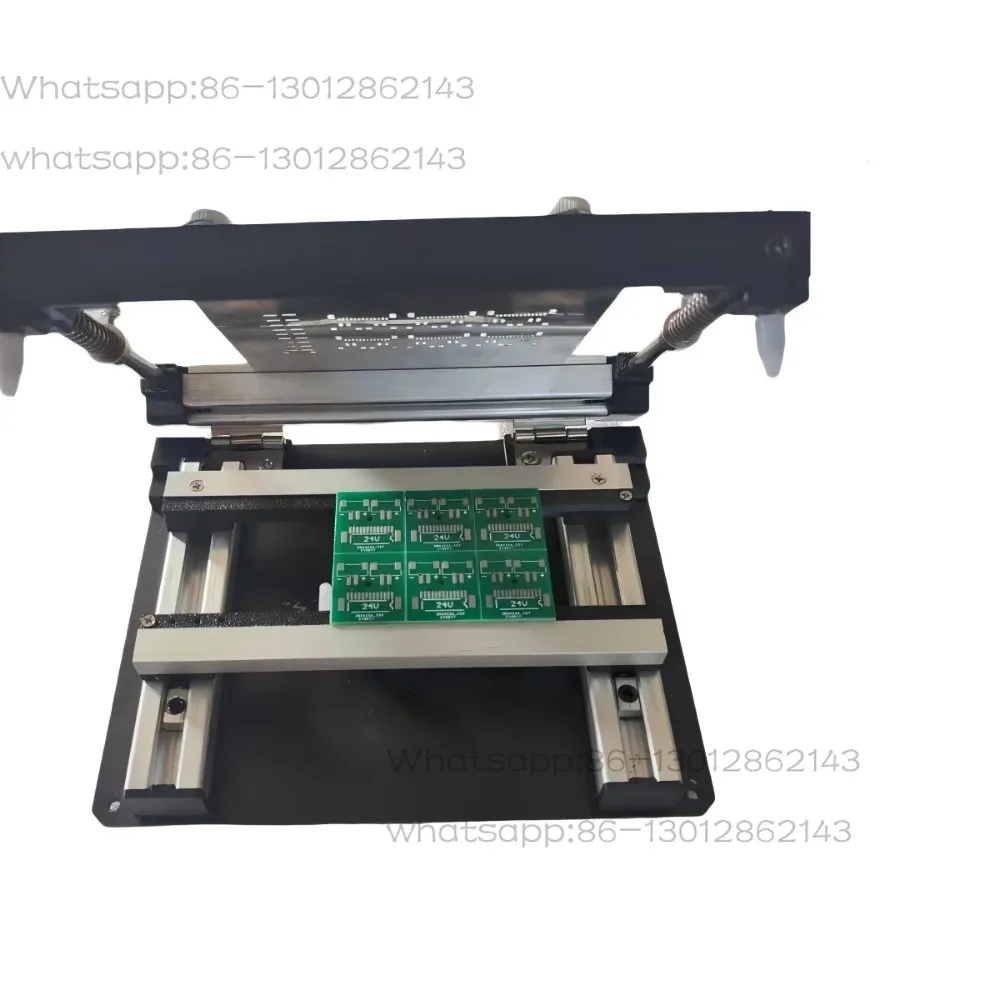 100 * 100mm SMT mesh steel welding board PCB welding paper manual printing micro screen printing machine printing table view 2