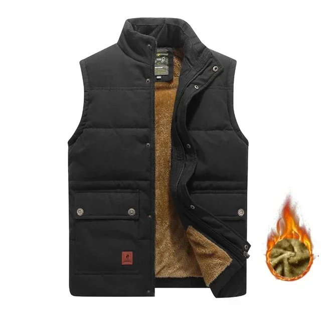 

Fur Fashion Big Size Waistcoat Fleece Clothes Male Vest Men's Winter Warm Clothing Vest Jackets Large Size Sleeveless Coat