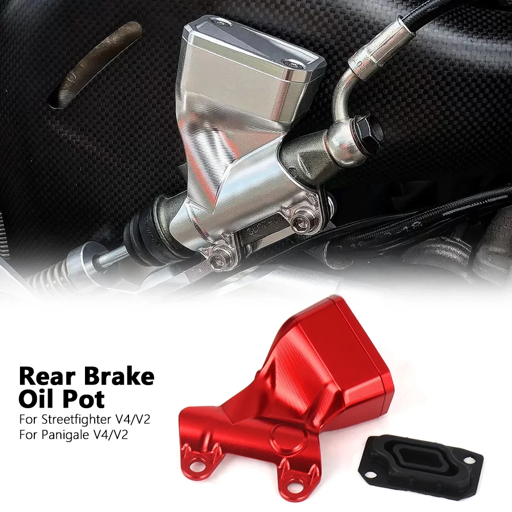 

Motorcycle Accessories Rear Brake Oil Reservoir Kit For Ducati Panigale V4 PANIGALE V2 Streetfighter V4 Black Red Gold Titanium