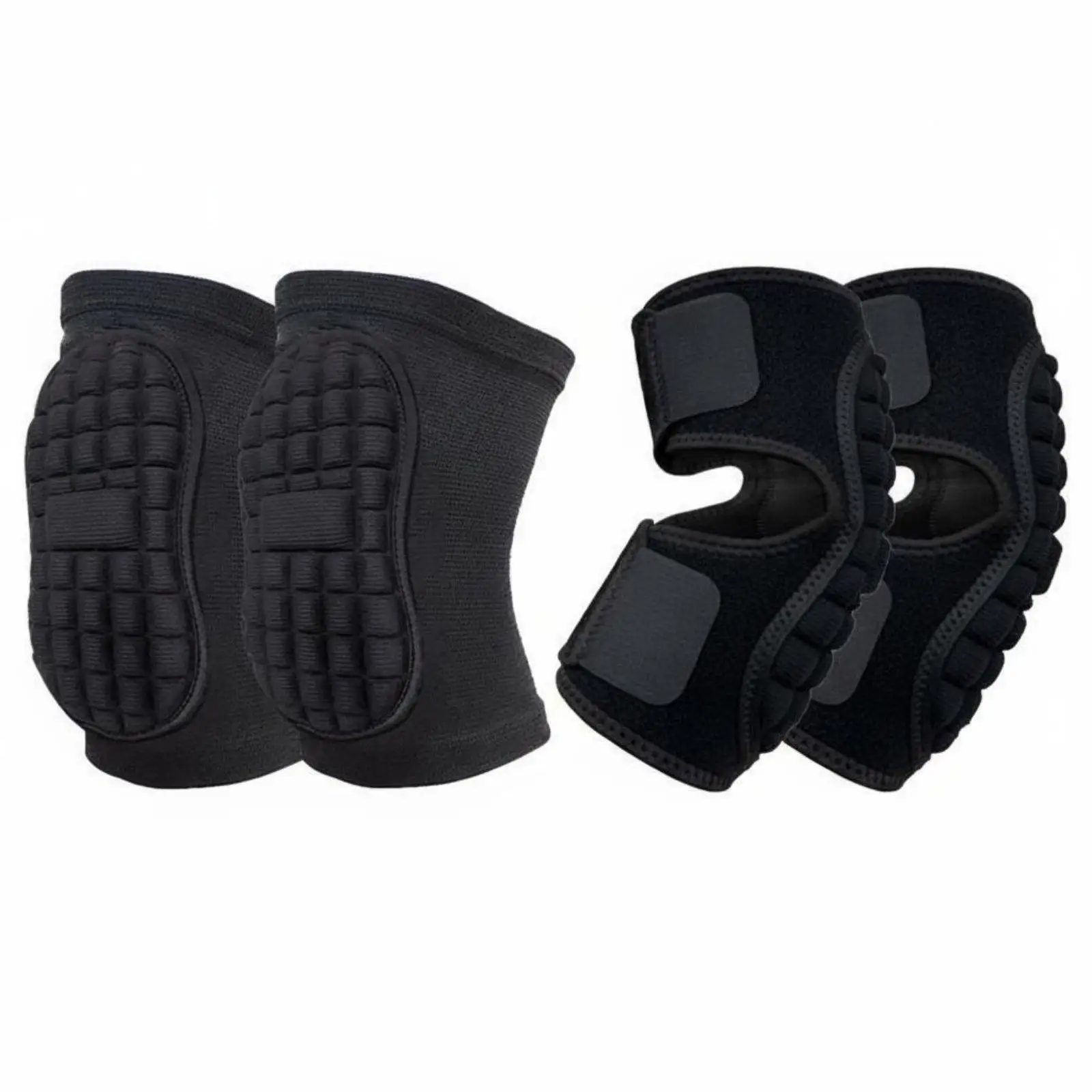 Thick Sponge Training Knee Pad Board Knee Protector Padded Impact Gear Set for Outdoor and Indoor Exercises