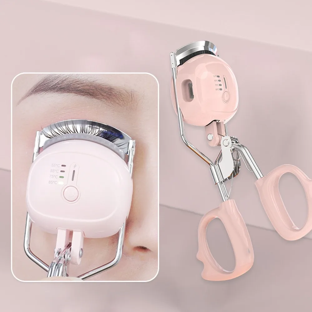 High Quality Rechargeable Electric Eyelash Curler Portable Four-level Heated Eyelash Curler Long Lasting Lash Curler Makeup Tool