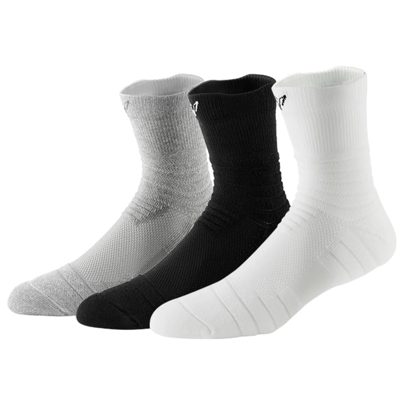 Veidoorn Men's Women's Sports Socks Mid Calf Running Training Socks Basketball Badminton Anti-Odor Breathable Athletic Socks
