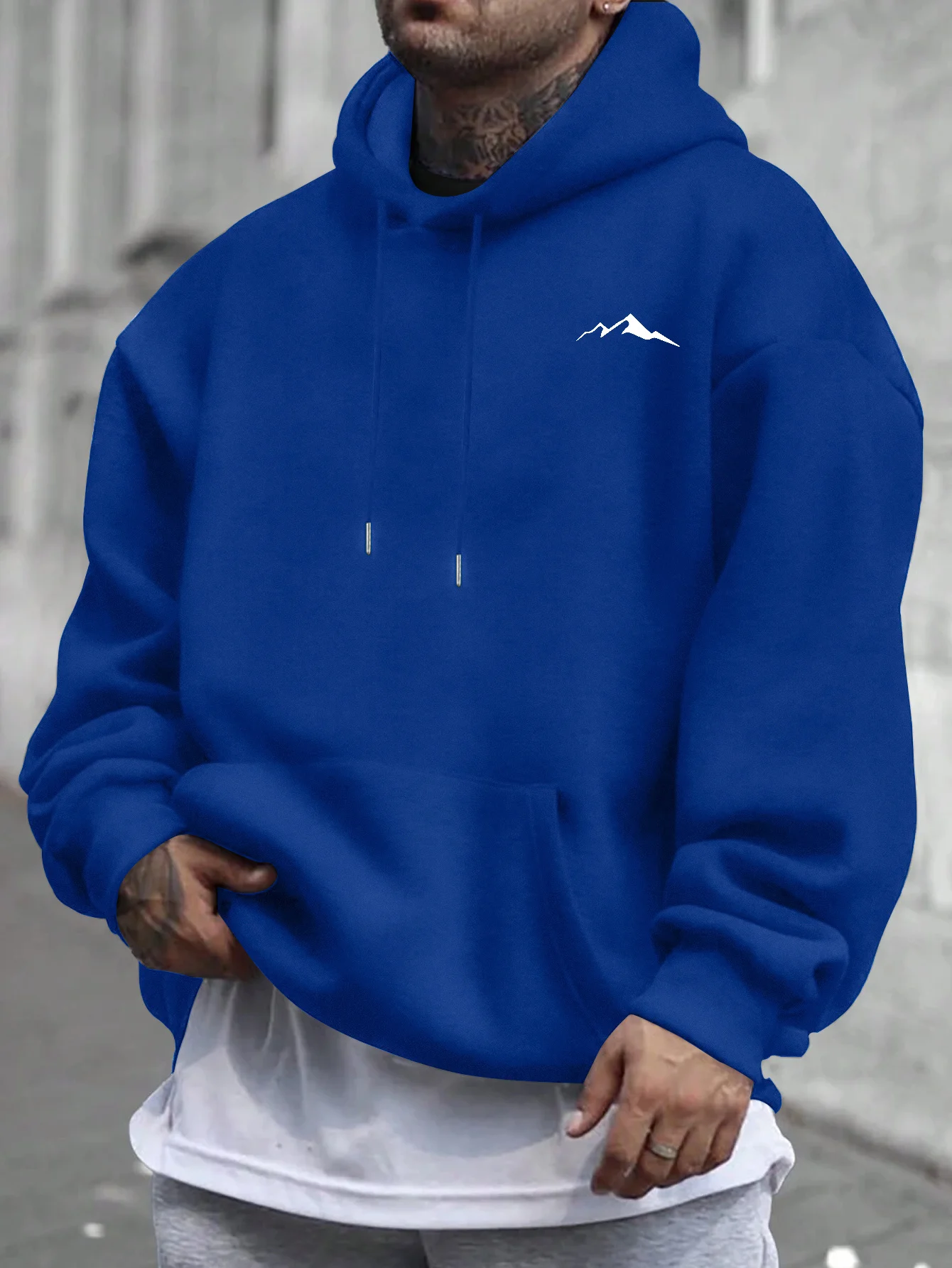 New New Men's Fashion Trend Printed Pattern Hoodie Loose Casual Hip Hop Street Character Cotton Printed Hoodie Men's Sweatshirt