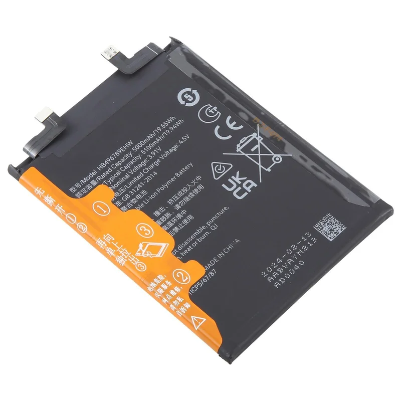 For Honor Magic5 PGT-AN00 HB496789EHW 5100mAh Battery Replacement