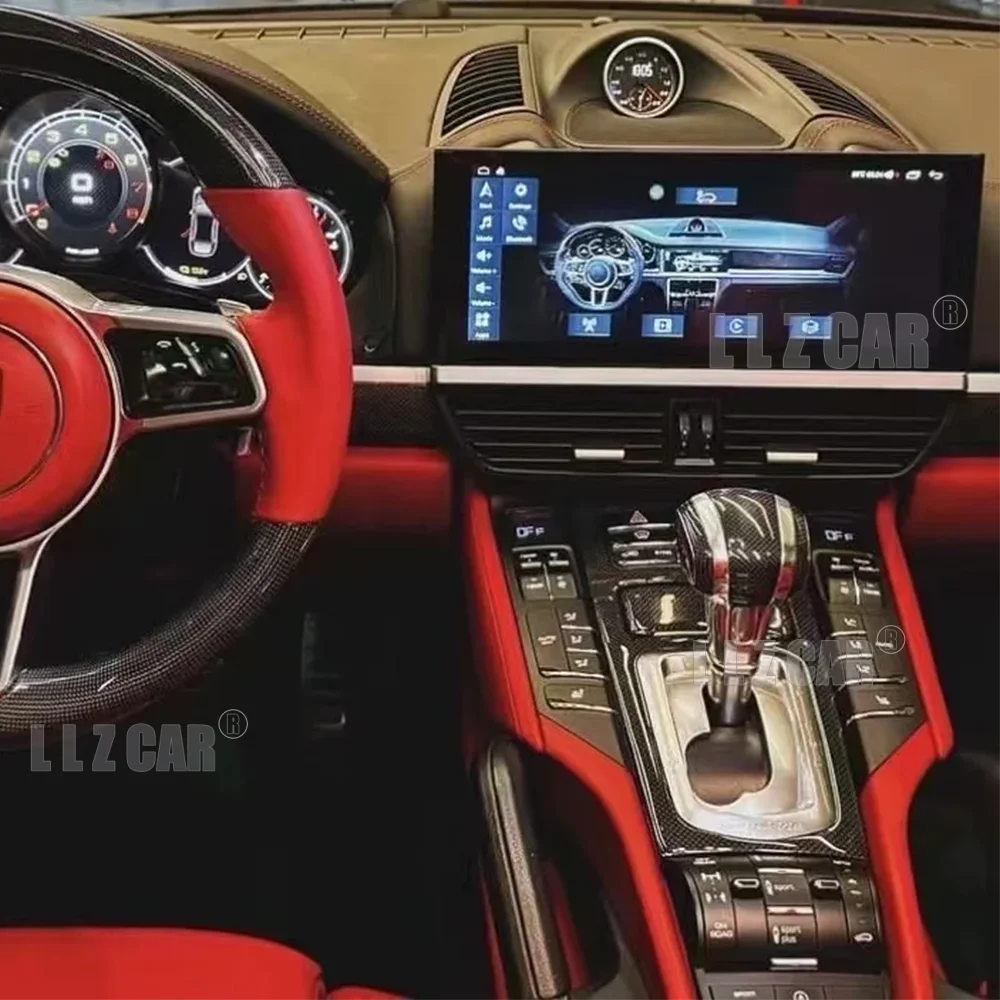 Para Porsche Panamera 2010-2016 CarPlay Radio de coche navegación pantalla táctil QLCD Wave de 12,3 pulgadas y pantalla copiloto Android 13 DSP