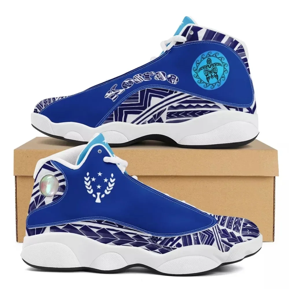 

New Polynesian Samoa Tribal Style Running Shoes Custom Ball Sports Team Logo Men's Basketball Sports Shoes