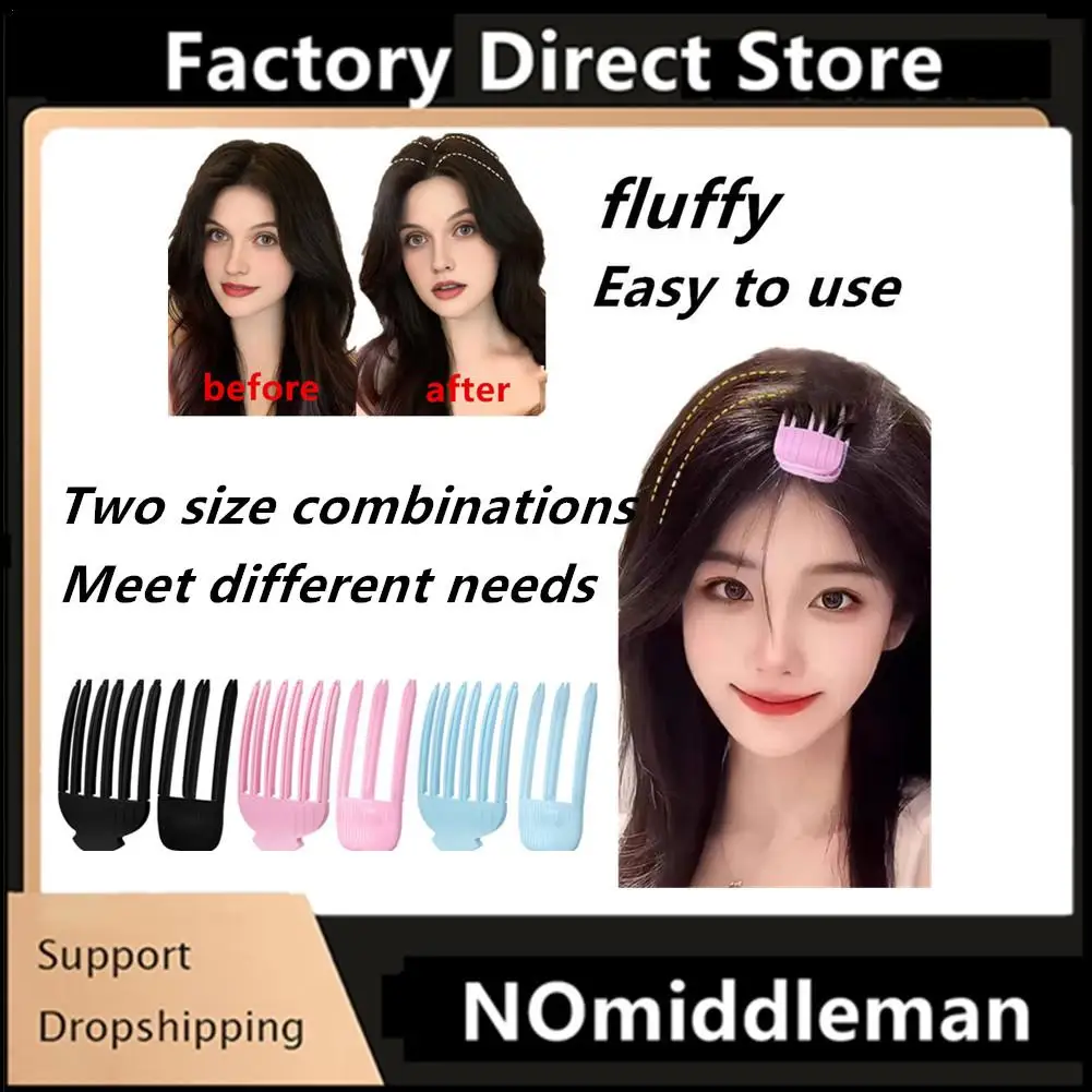 New Hair Clip Hair Styling High Cranial Top Wind Plastic Comb Hair Roots Natural Fluffy Lazy People No Trace Accessories