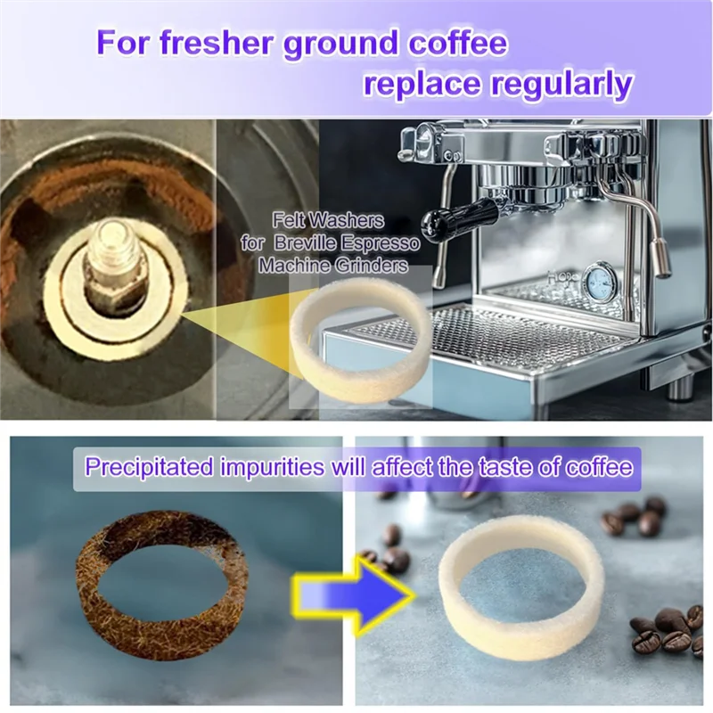 A07R Felt Washer Set Of 6 Repl - Breville Espresso Bes870 review and price