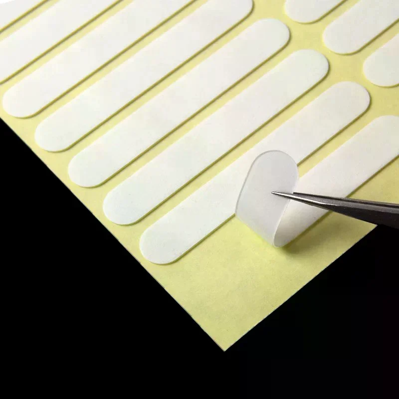 30 قطعة شريط لاصق للأظافر الشفافة الأظافر كاذبة عرض موقف ملصقات الغراء على الوجهين لصق مانيكير ممارسة عرض أدوات