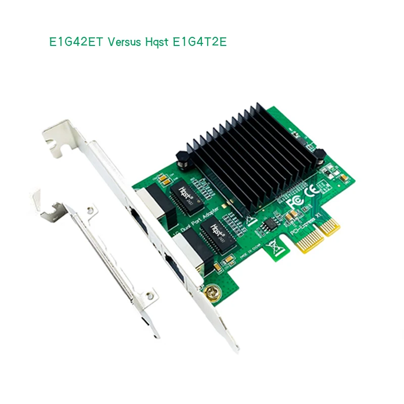 E1G42ET Versus Hqst E1G4T2E Ethernet Adapter NICNetwork Quad Port Card  Gigabit Dual PortRT-45 Server Adapter