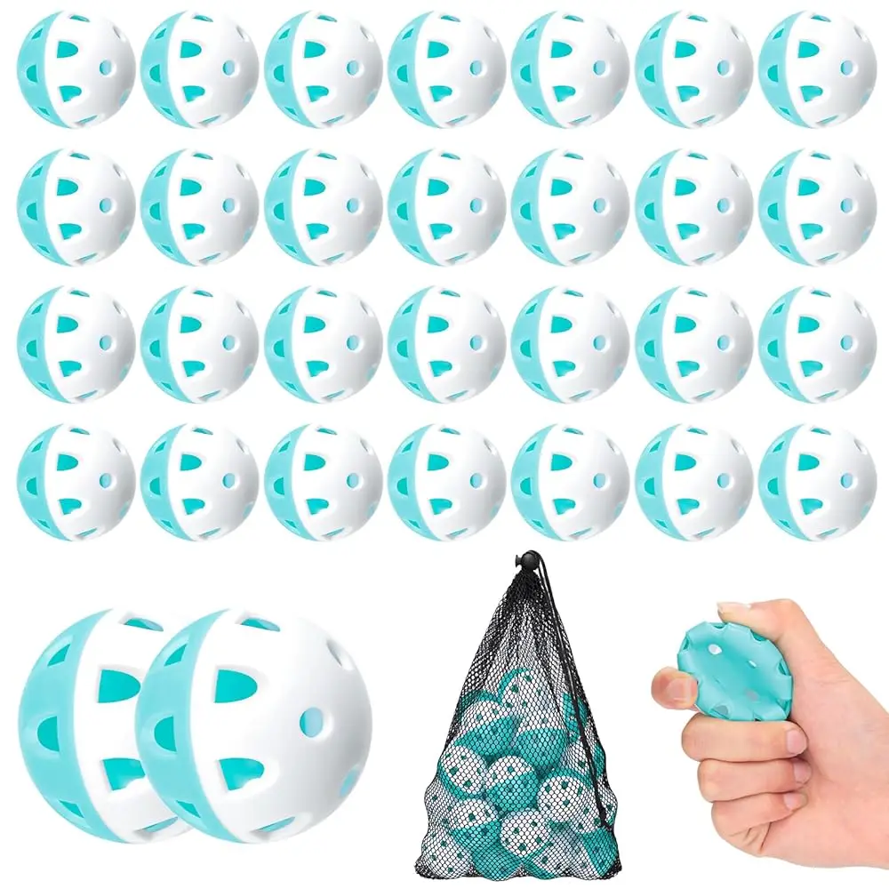 

30/60 PCS Mini Practice Baseballs for Hitting 1.65 Inch Training Baseballs Lightweight Batting Practice Balls with a Drawstri