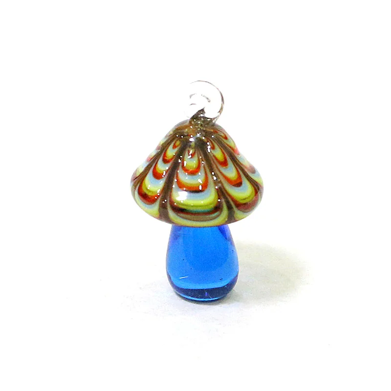 2Pcs Cute Mushroom Charms Glass Pendant Woman Diy Jewelry for Necklace Bracelet Earring Making Accessories Easter Decor Supplies