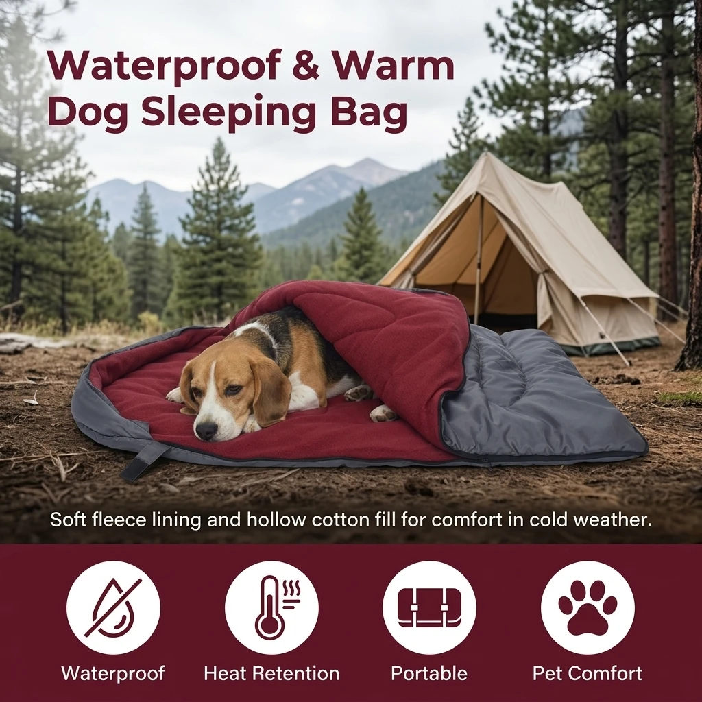 Dog Sleeping Bag Waterproof Do - Outdoor Camping Dog Bed recension och pris