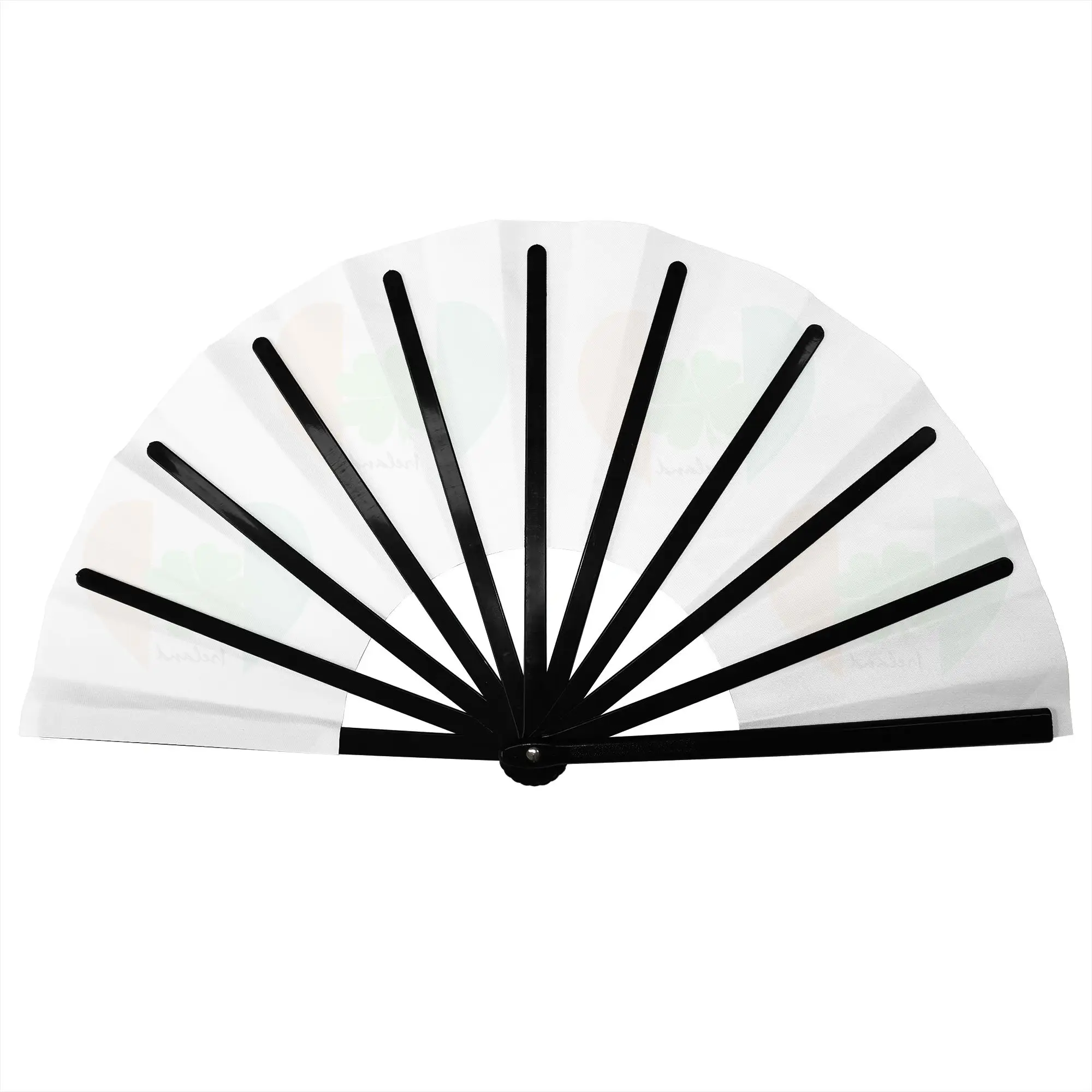 Ireland Flag Traditional Folding Fan Chinese Style Irish Republicans High-Quality Fans Gift Classic Decorative Hand Fan