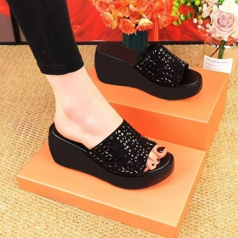 Wedge Slippers Summ…