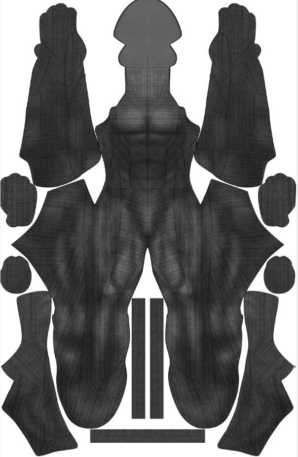 DOJ costumi Cosplay stampa 3D Black Muscle Shading Superhero Zentai body Custom Made