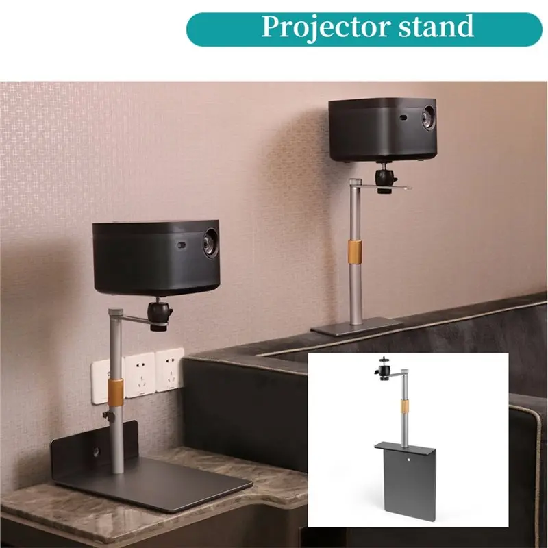 B27B For Bedside Desktop Sofa Stand For Projectors-Adjustable 360° Rotation Support Bracket For Bed Or Carpet