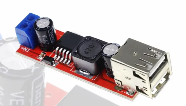 Dual USB Output 9V / 12V / 24V / 36V Car Charger Switch 5V DC-DC Power Supply Module 3A Buck Regulator
